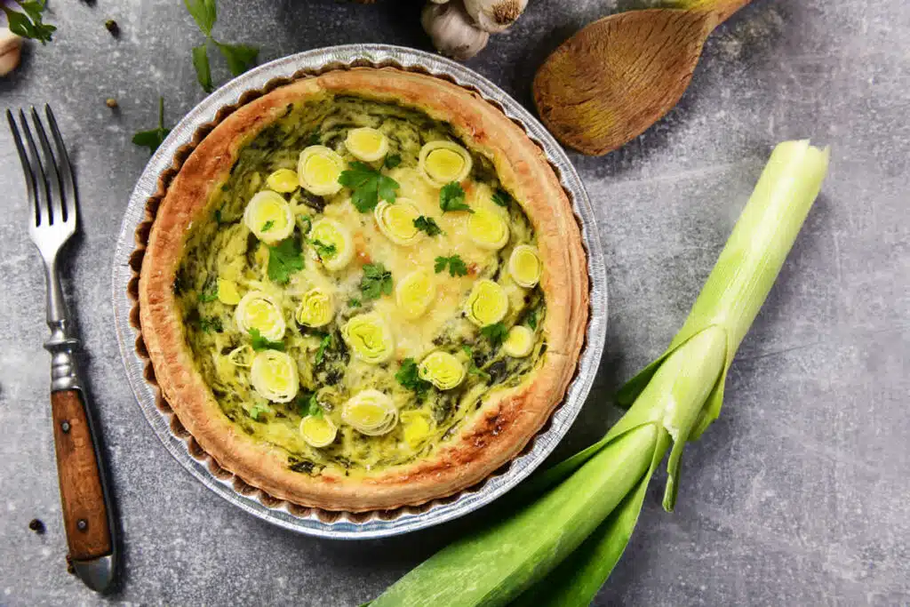 Quiche aux poireaux facile