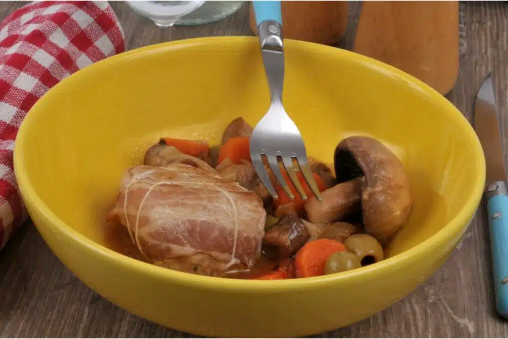 Paupiettes de veau aux champignons