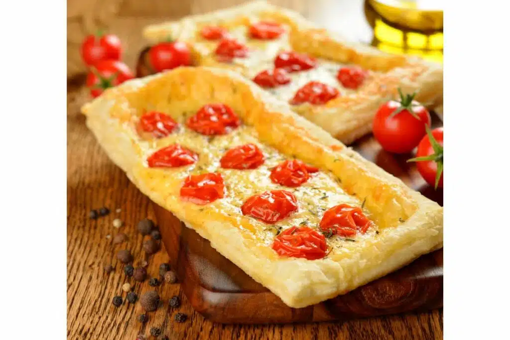 Tarte aux tomates cerises