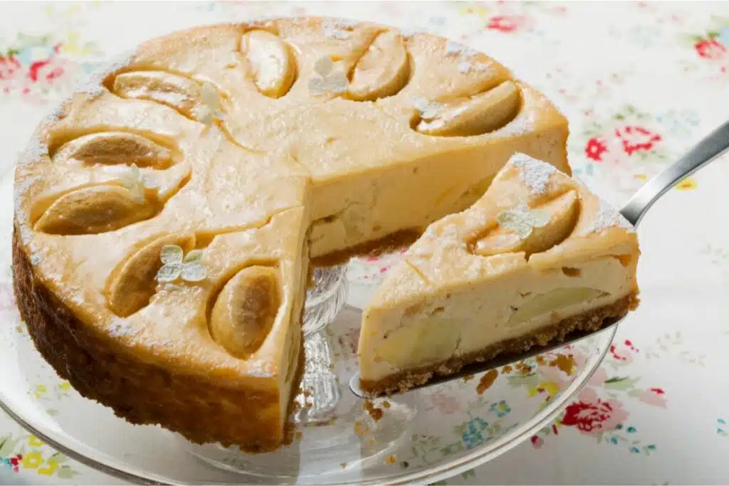 Gâteau au Fromage aux Pommes