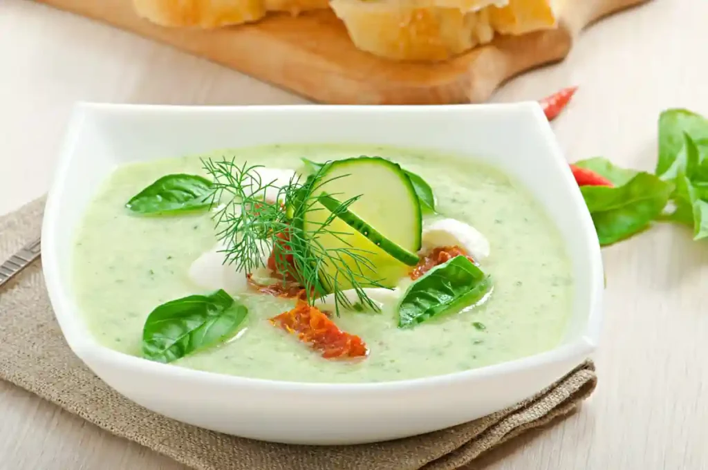 soupe froide de concombre