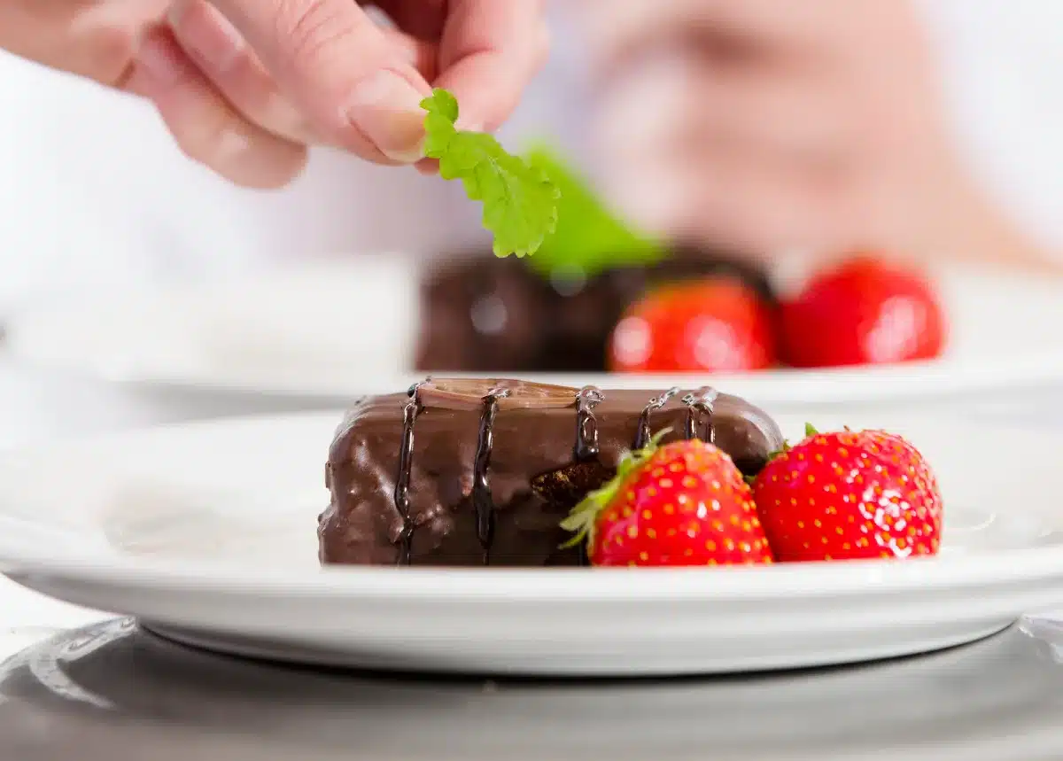 Brownies au chocolat avec glaçage