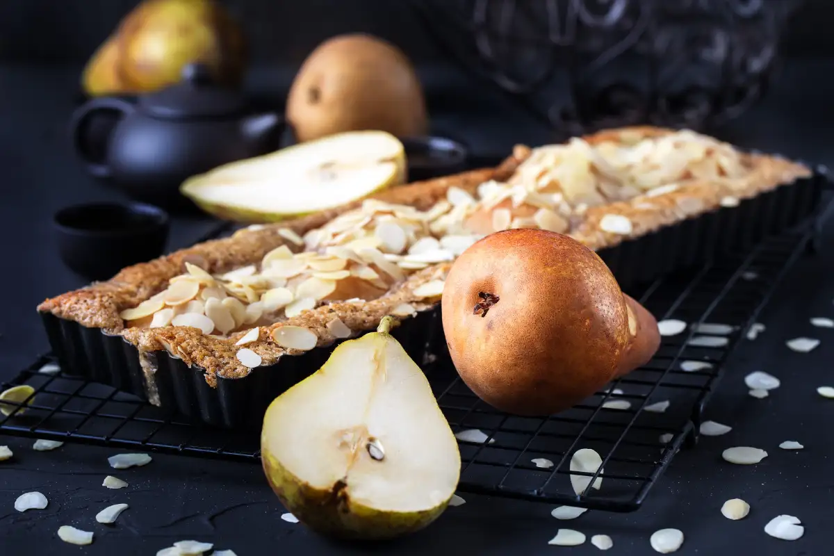 tarte à la poire frangipane