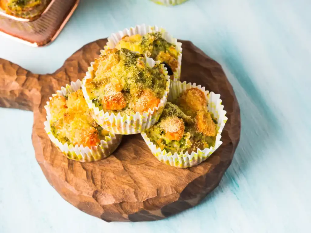 muffins sains à la carotte et au brocoli