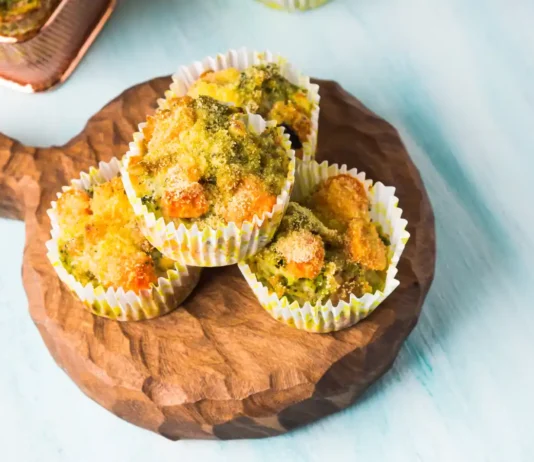 muffins sains à la carotte et au brocoli