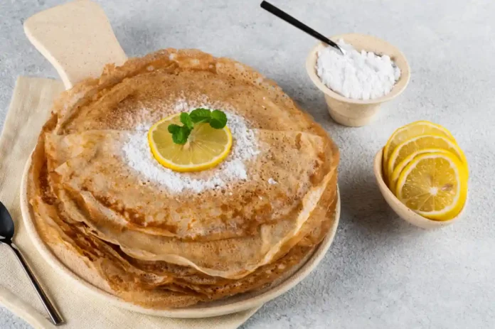 Crêpes ultra moelleuse au zeste de citron