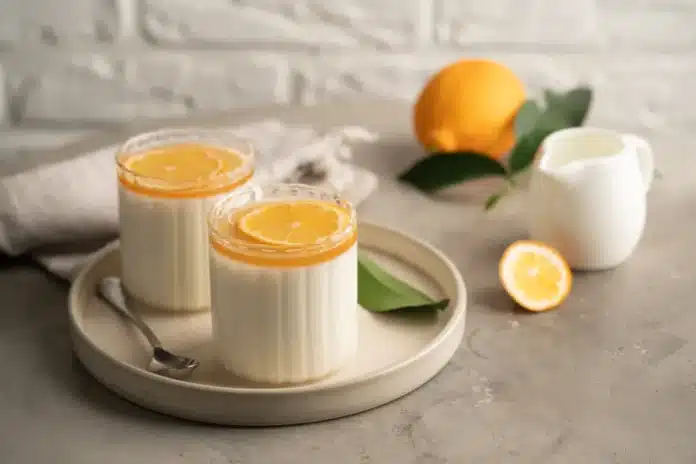 Panna Cotta Citron Fraîcheur Douceur Seul Dessert