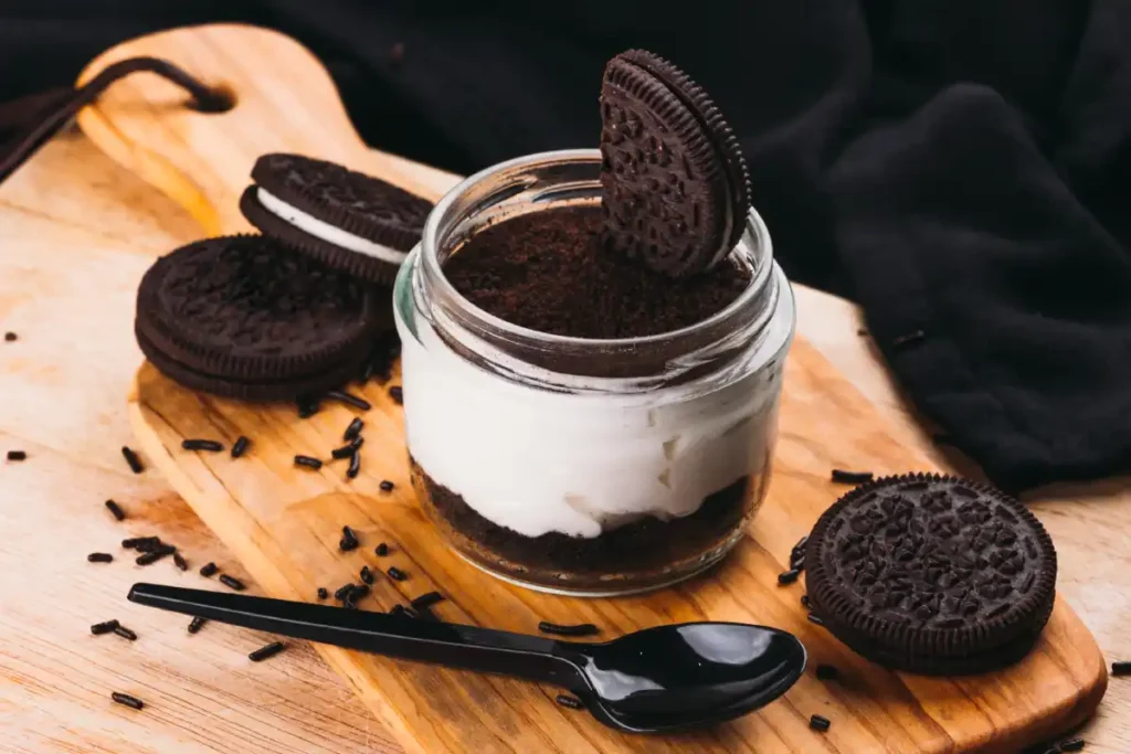 Panna cotta aux cookies Oreo