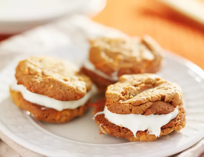 Biscuits carottes fourrés crème