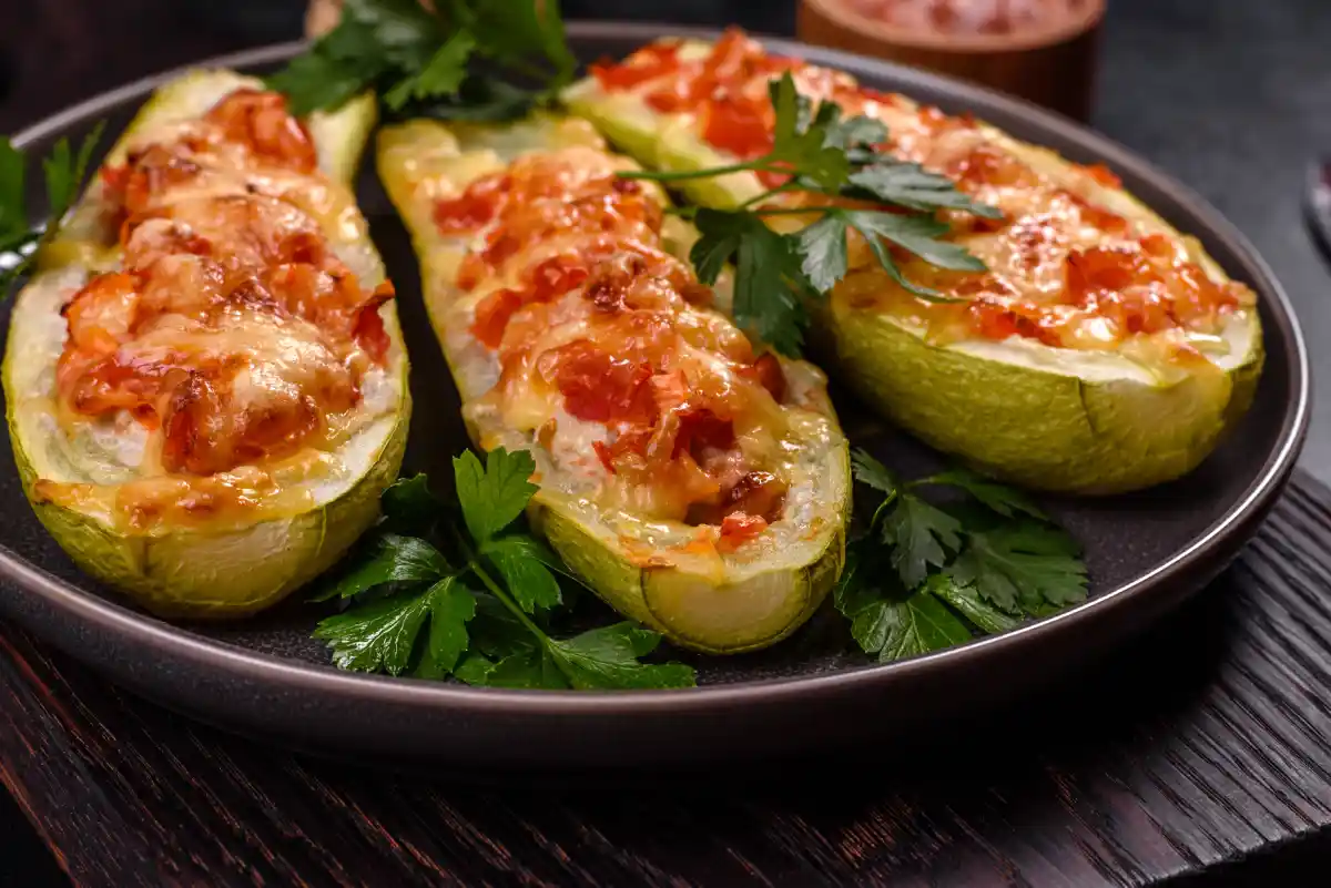 Courgettes farcies végétariennes