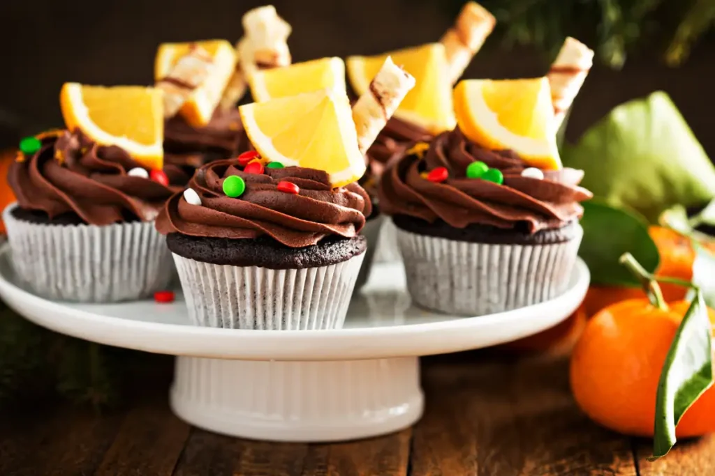 Cupcakes au chocolat et orange