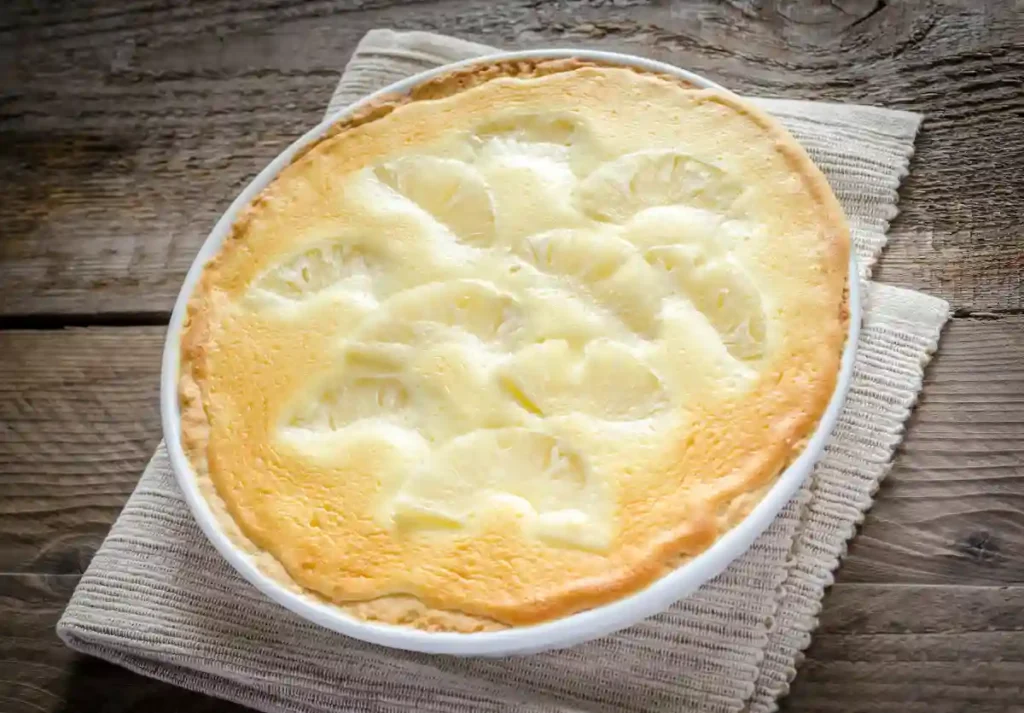 gâteau au fromage blanc et ananas