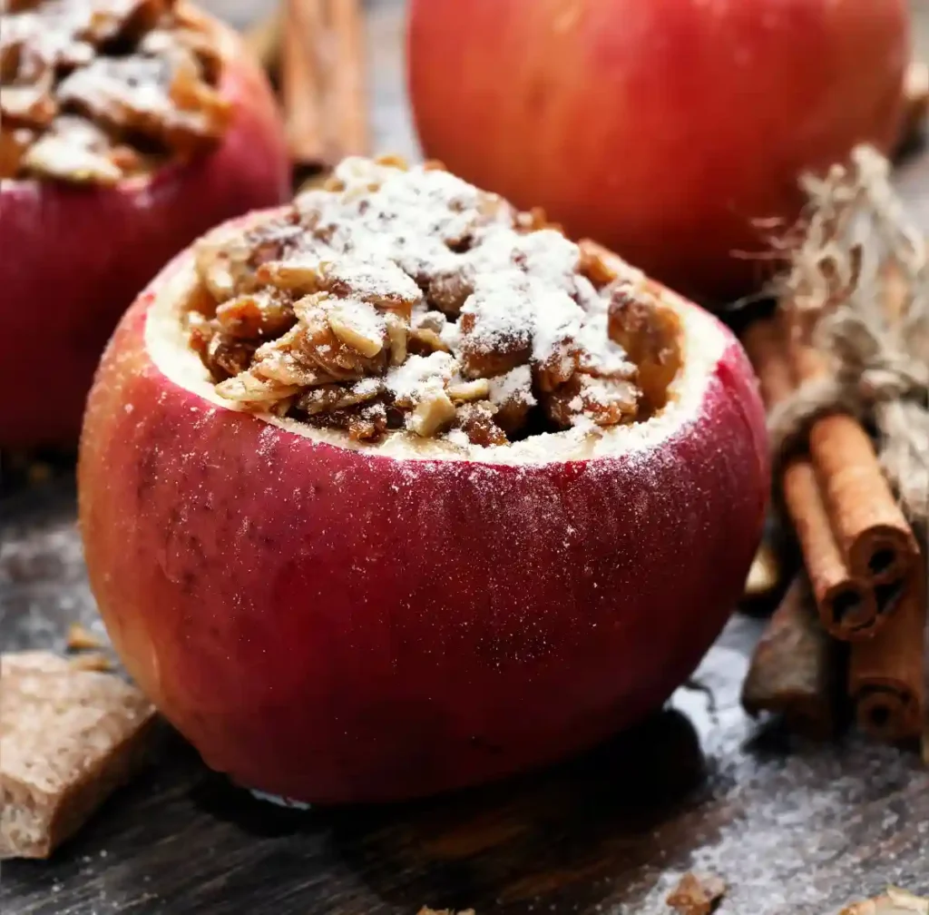 Pommes farcies au crumble