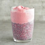 Verrines mousse fraises et graines de chia