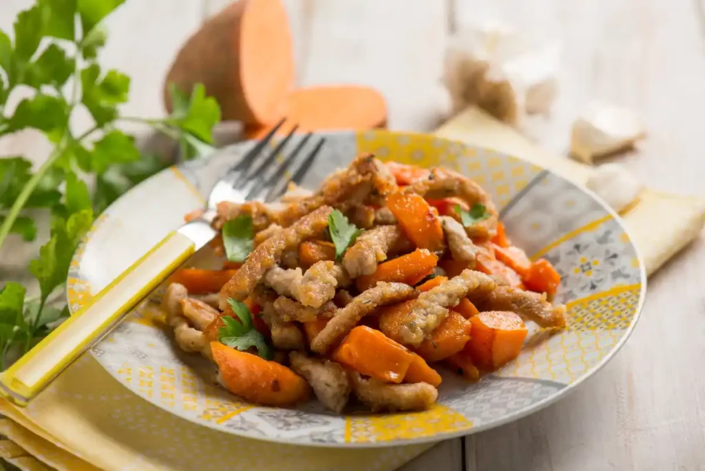 blanquette de veau à la patate douce