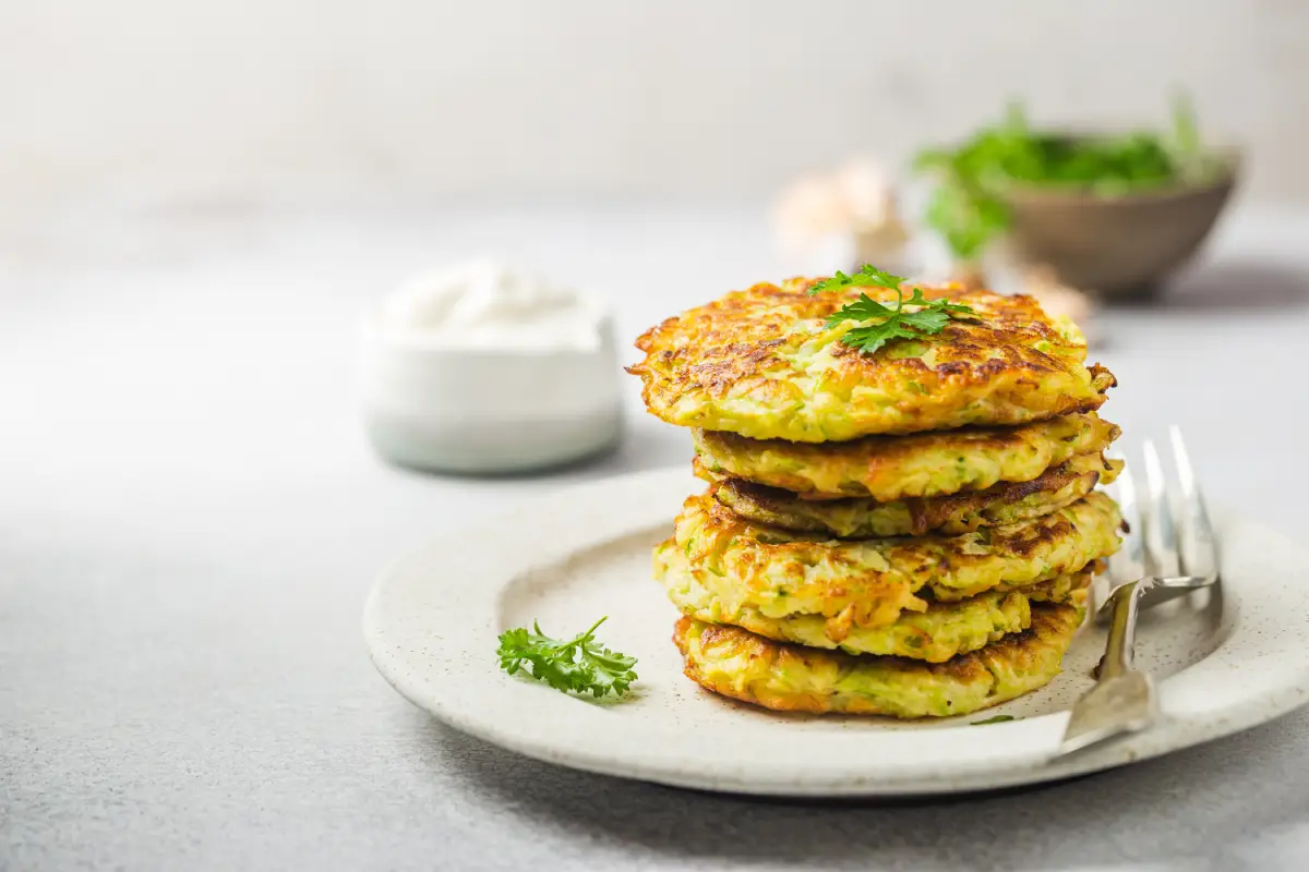 pancakes courgette ricotta