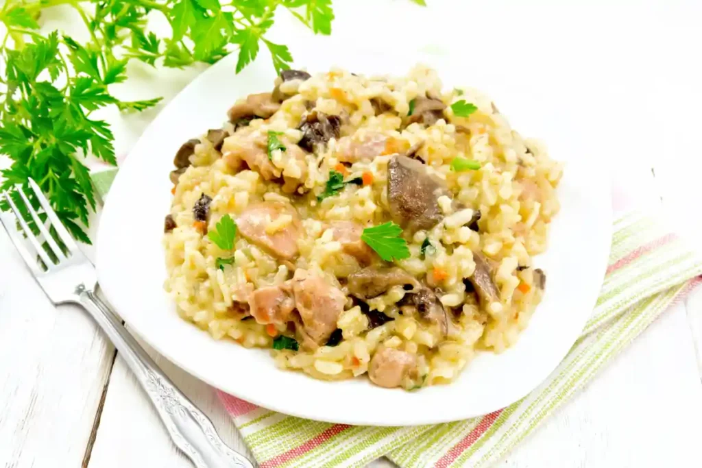 Risotto aux Champignons et Poulet au Cookeo