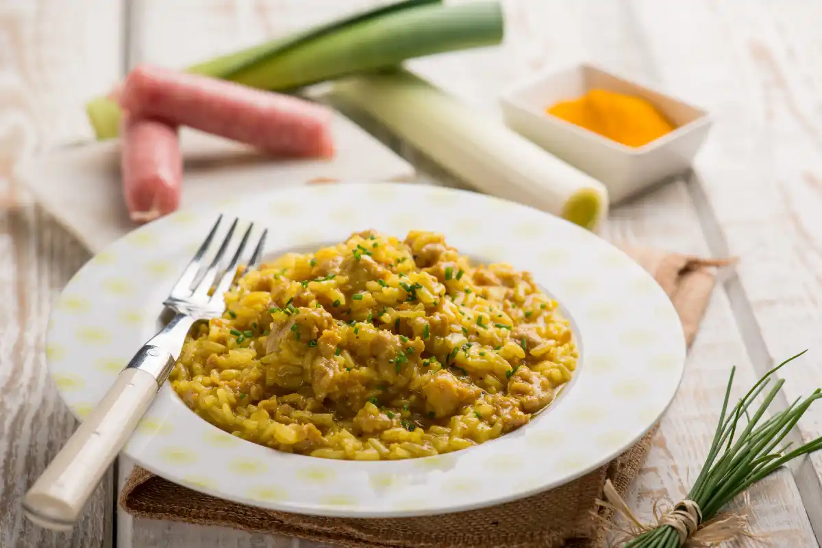 Risotto avec saucisse et poireau au cookeo