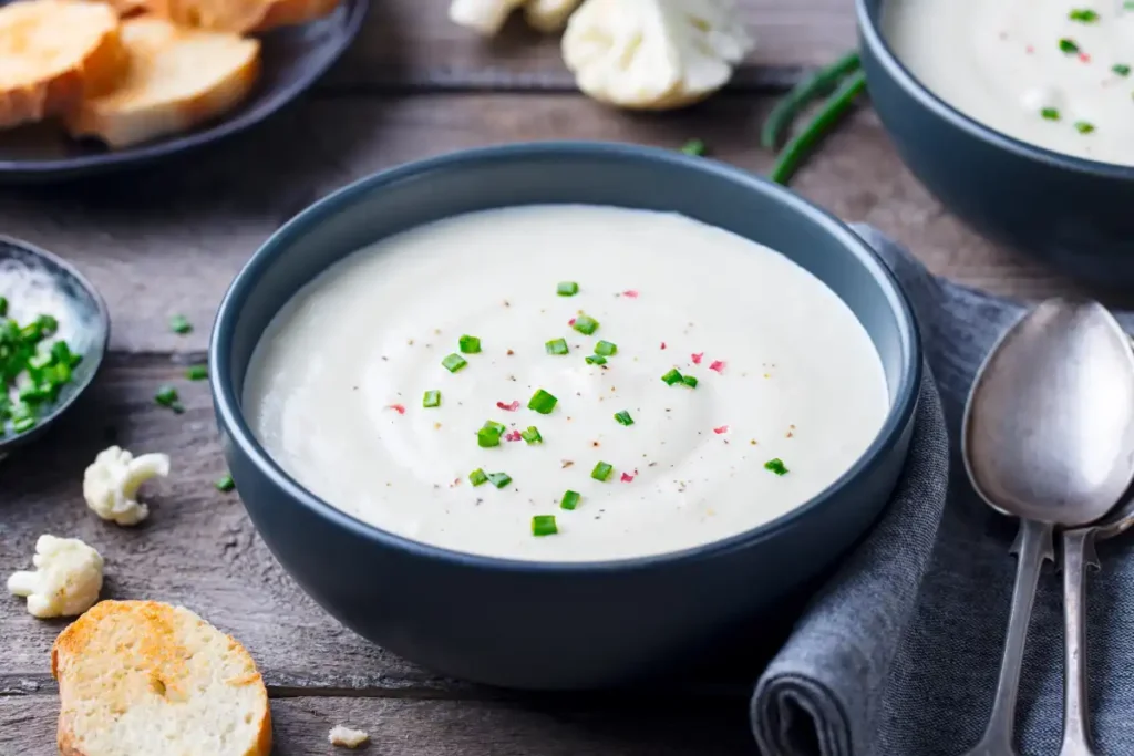 Soupe à la crème de chou-fleur