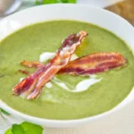 Soupe aux petits pois menthe et céleri