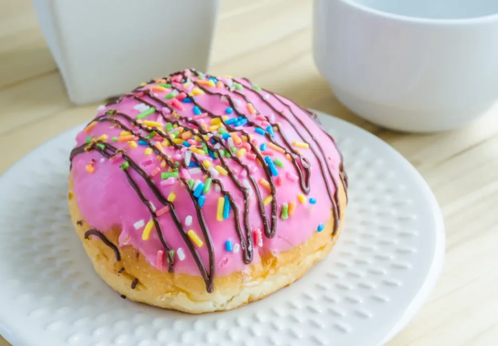 Donuts au glaçage rose