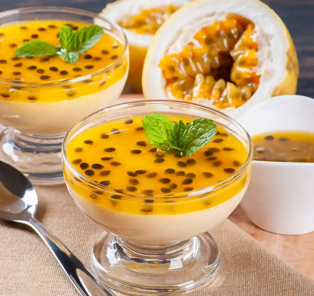 Panna cotta au fruit de la passion