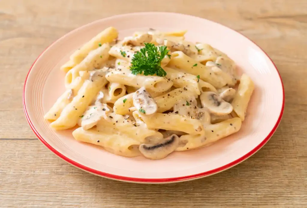 Pâtes Penne aux Champignons