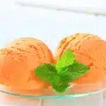 Sorbet à l’orange avec et sans sorbetière