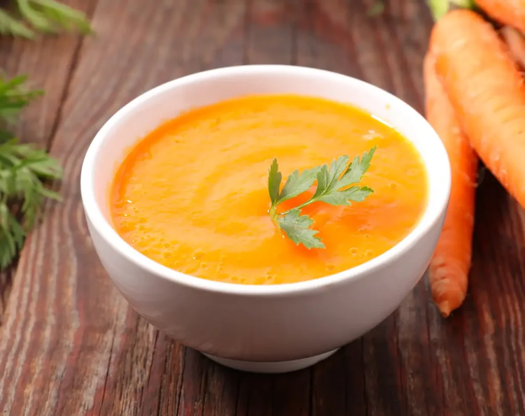 Soupe de carottes onctueuse