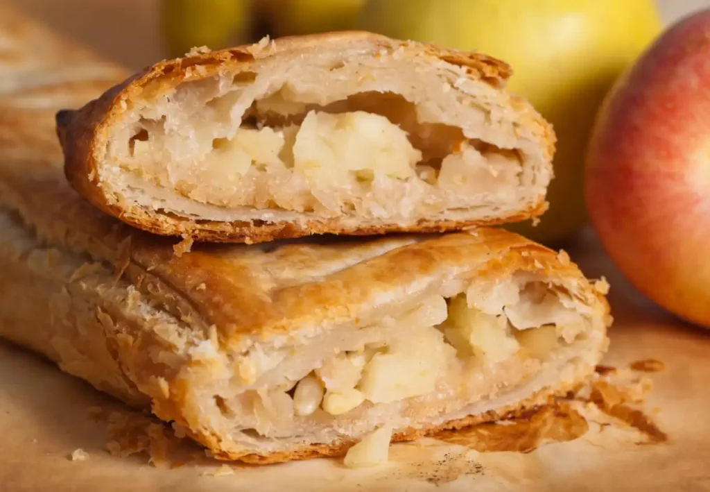 Strudel aux pommes et miel