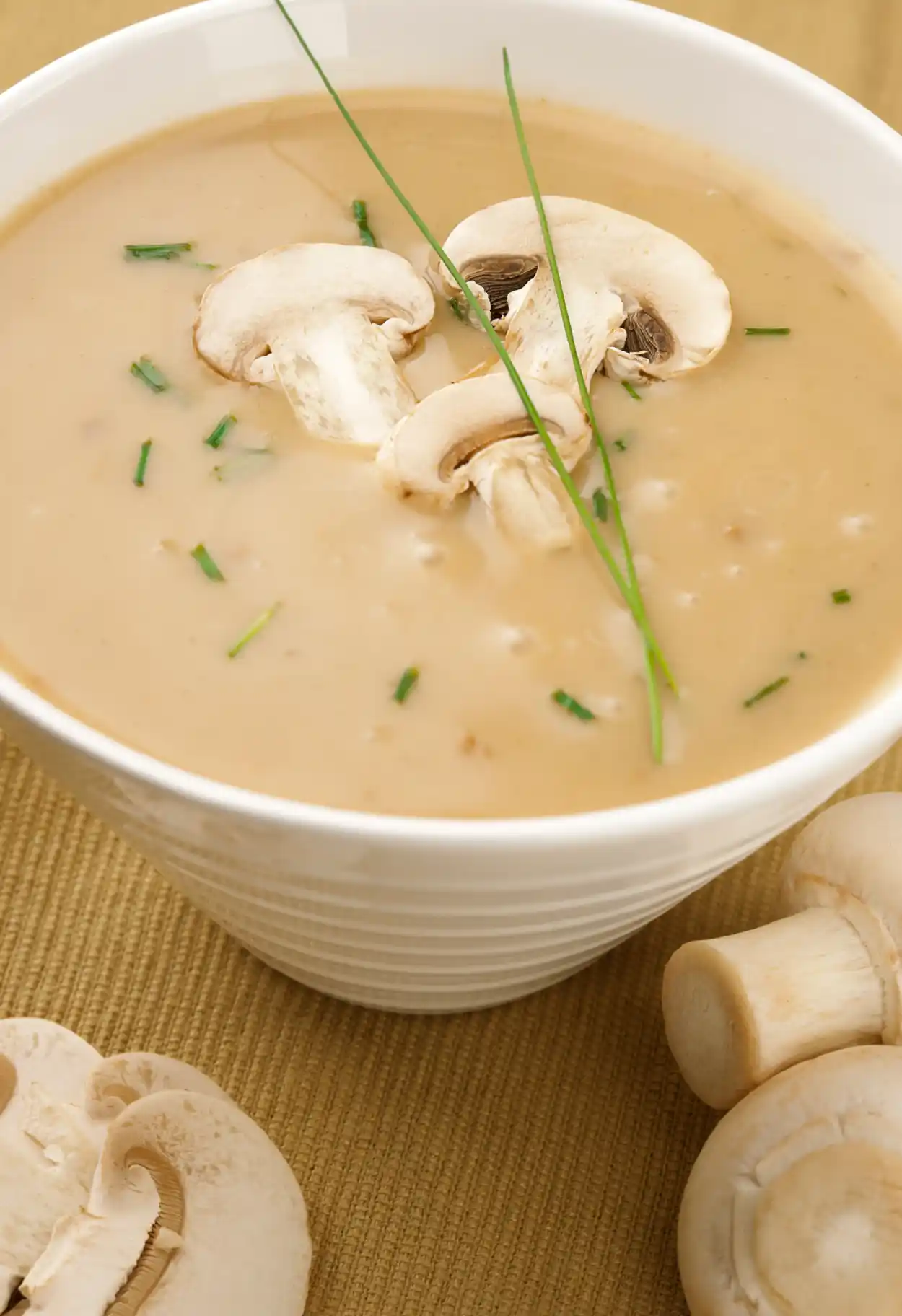 Soupe Crémeuse aux Champignons